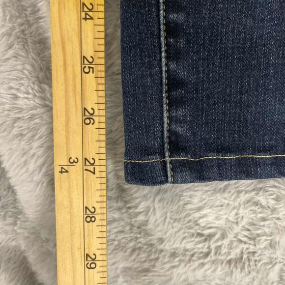 Chicos So Slimming Womens Jeans 2.5 Short Straight Leg Dark Wash Stretch Western - Picture 8 of 9
